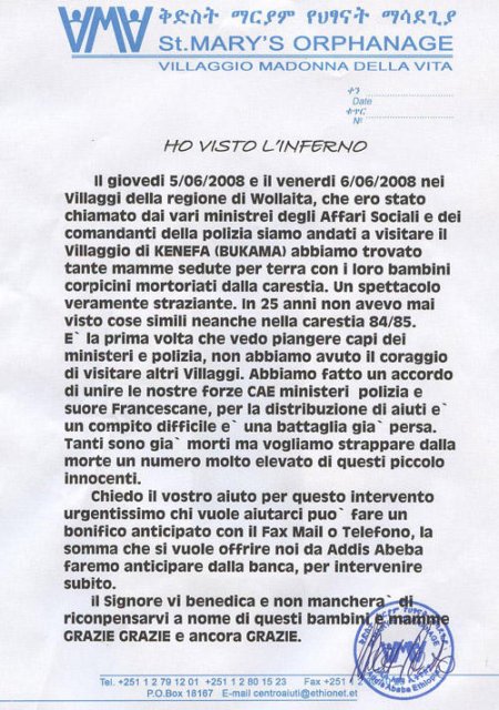 Appello urgente per Wollaita